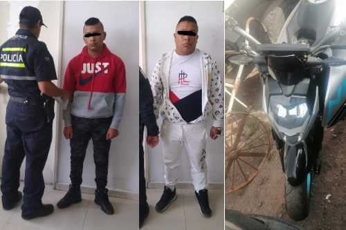 Detienen a dos motorratones en el centro de Toluca